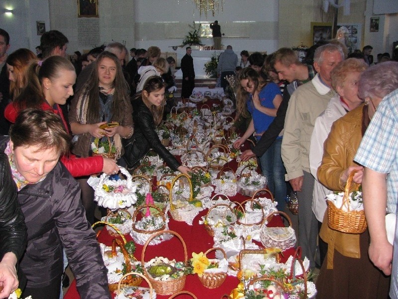 Święcenie pokarmu w kościele św. Wojciecha 