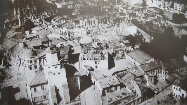 Zbombardowany Wieluń w 1939 roku