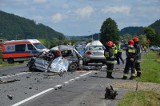 Łososina Dolna. Tragiczny wypadek, zginęły dwie osoby [ZDJĘCIA, WIDEO]