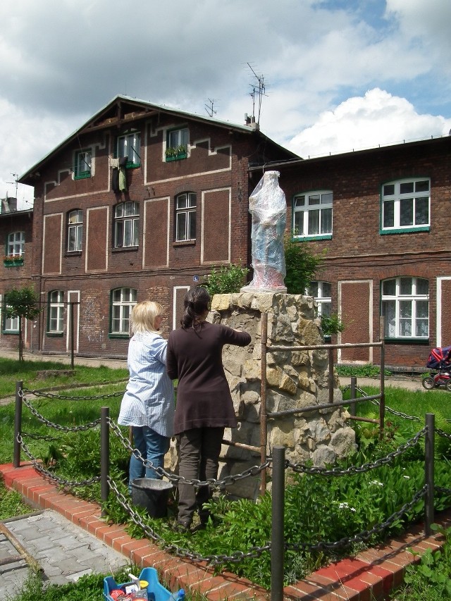 Figura św. Barbary na Kopalnianej w Katowicach