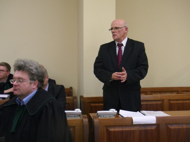 Mariusz Guzenda podczas wtorkowej rozprawy