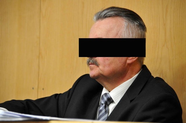 Waldemar B. podczas procesu w Sądzie Okręgowym w Krośnie w 2017 roku