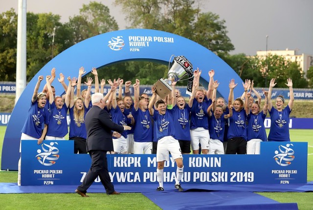 Tak piłkarki Medyka Konin cieszyły się zdobycia Pucharu Polski