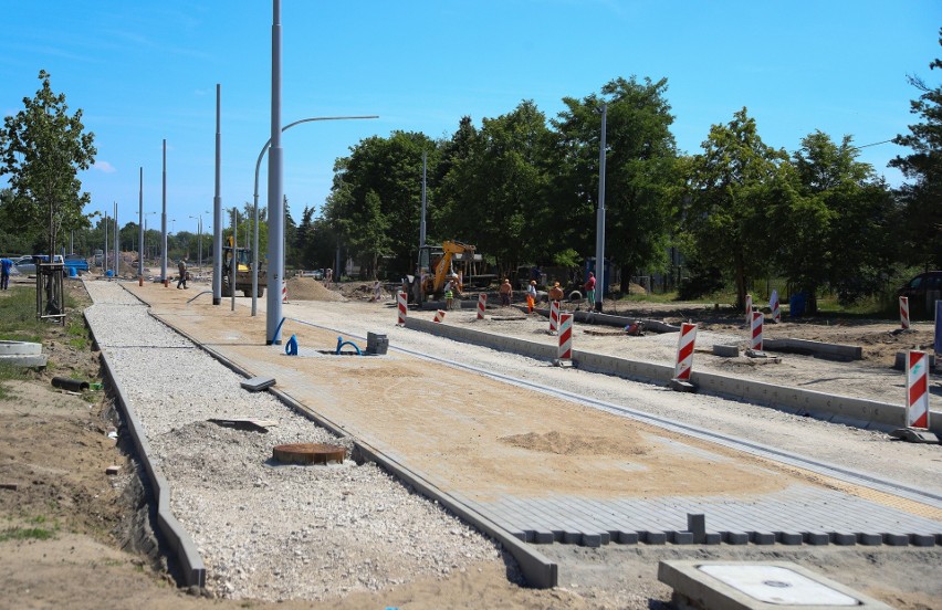 Budowa nowej linii tramwajowej na Jar - Aktualny stan robót