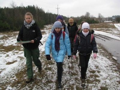 Na trasie harcerzom humory dopisywały