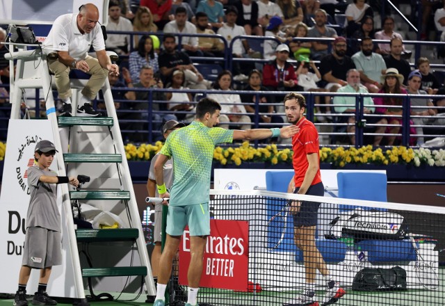 Novak Djoković przegrał w półfinale ATP 500 w Dubaju z Daniiłem Miedwiediewem 4:6, 4:6