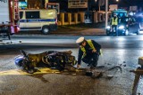 Wypadek motocyklisty pod Wrocławiem. DK 5 Wrocław - Trzebnica zablokowana