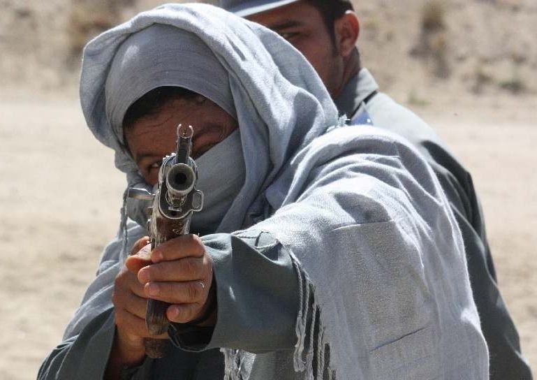 Trening strzelecki policjantek z Afganistanu