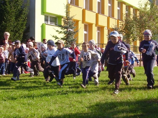 Bieganie dostarczyło dzieciom mnóstwo radości.
