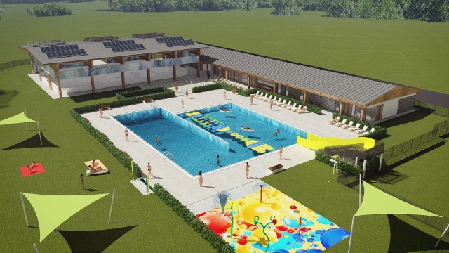 Tak ma wyglądać nowe miejskie kąpielisko na terenie dawnego Ośrodka Sportu i Rekreacji w Dobczycach