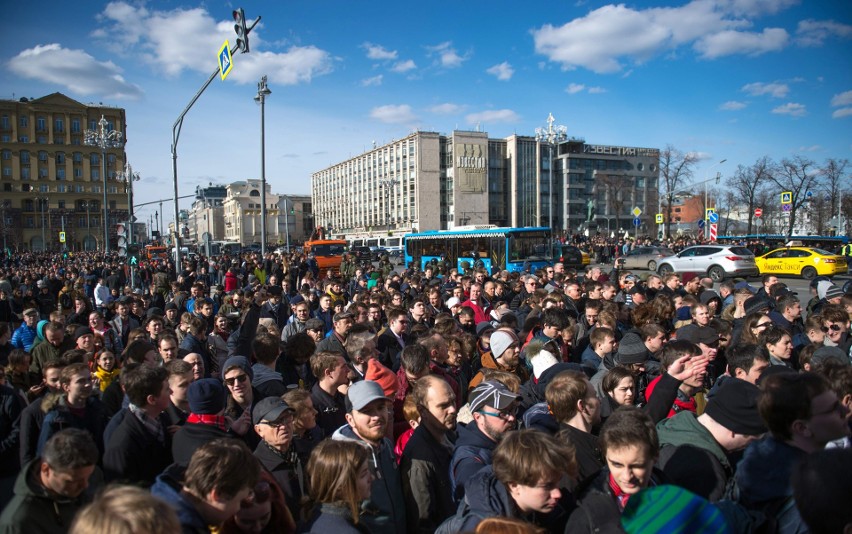 Rosja: Protesty w Moskwie. 500 osób zatrzymanych, wśród nich Aleksiej Nawalny [ZDJĘCIA] [VIDEO]