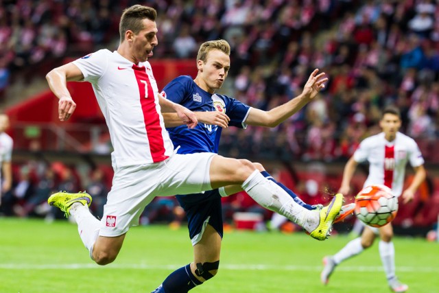 07.09.2015 warszawa stadion narodowy mecz eliminacji do euro 2016 francja polska gibraltar pilka nozna eliminacje mistrzostwa europy reprezentacje nz arkadiusz milikfot. szymon starnawski / polska press