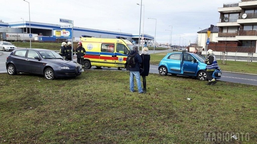 Wypadek na Malince w Opolu. Zderzyły się dwa auta