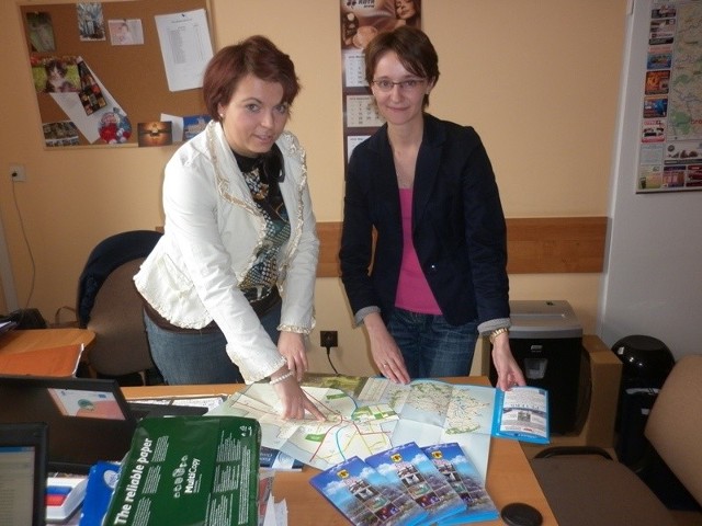 Monika Kalinowska (z lewej) i Magdalena Balińska z Biura Promocji i Komunikacji Społecznej