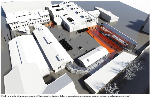 Wizualizacja z koncepcji rozbudowy zespołu budynków Muzeum Inżynierii Miejskiej, PKZ „Arkona”