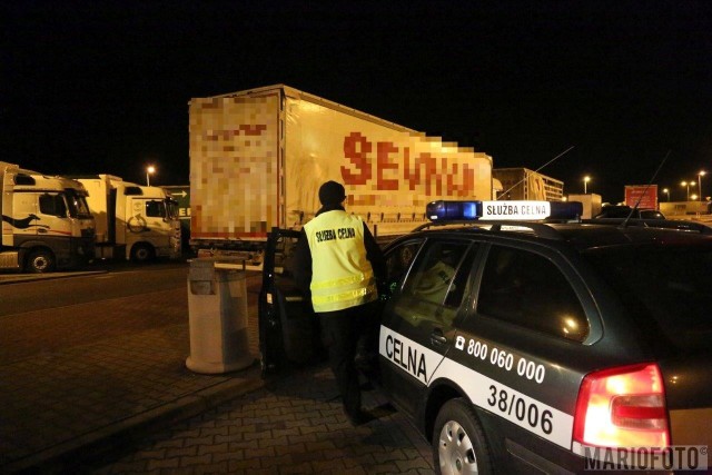 Akcja straży granicznej na jednym z MOP-ów na opolskim odcinku autostrady A4.