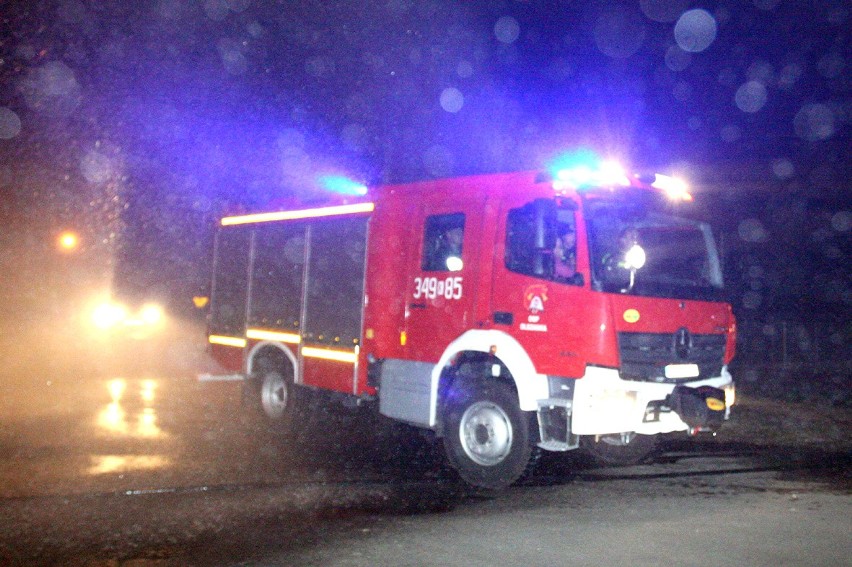 Auto zapaliło się nad Jeziorem Rożnowskim