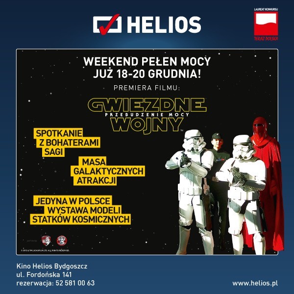 Weekend w kinie "Helios" upłynie pod znakiem "Gwiezdnych Wojen"