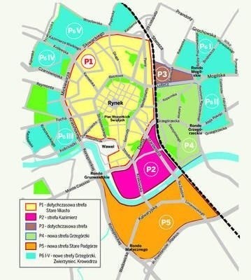 Tak mają wyglądać strefy płatnego parkowania po wprowadzeniu nowych zasad INFOGRAFIKA ELŻBIETA RZYCZNIAK