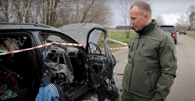 W ostrzelanym przez Rosjan samochodzie znaleziono ciała 5 osób