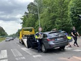 Wypadek na Zwierzynieckiej w Białymstoku. Jedna osoba ranna po zderzeniu dwóch aut. Kierowca BMW wymusił pierwszeństwo