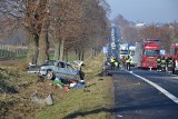 Wielki Dół. Wypadek na krajówce. Nie żyje jedna osoba [ZDJĘCIA]