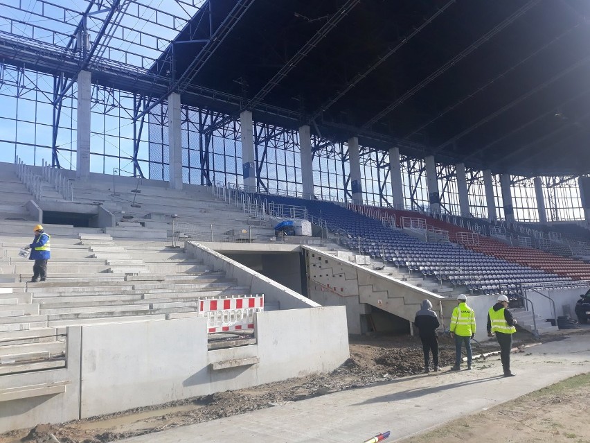 Stadion Pogoni Szczecin - stan prac 12 lutego 2022