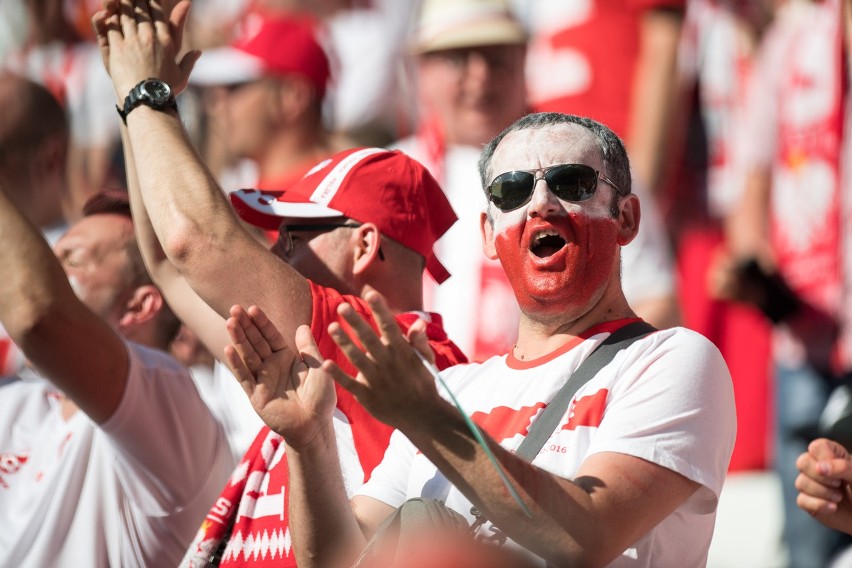 Kibice na meczu Polska - Irlandia Północna