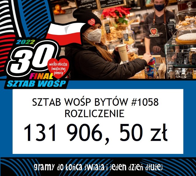 Grali mimo wszystko! Tegoroczny finał dla Bytowa i okolic był trudny do organizacji, ale dali z siebie wszystko. Kwota zebrana podczas finału to 131 906,50 zł.