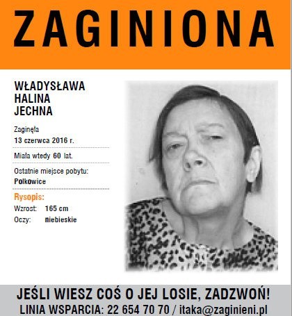 Zaginęła Halina Jechna