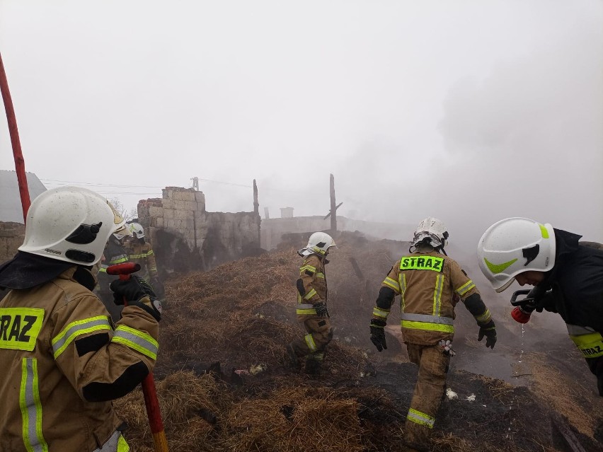 Pożar w miejscowości Zarośle w Gminie Rogóźno wybuchł we...