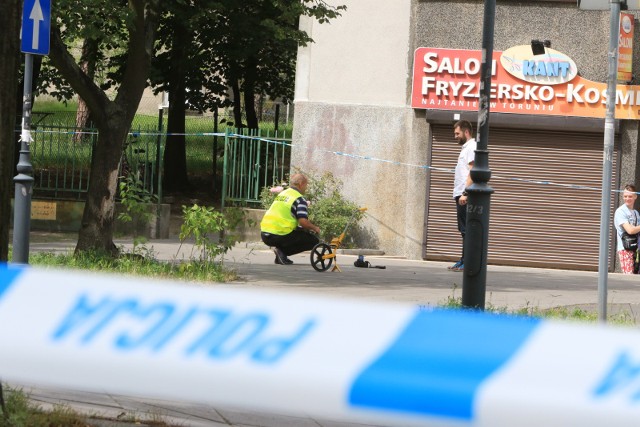 18.07.2017 torun strzelanina ul mickiewiczamickiewicza policja strzal bron napadfot. sławomir kowalski / polska press