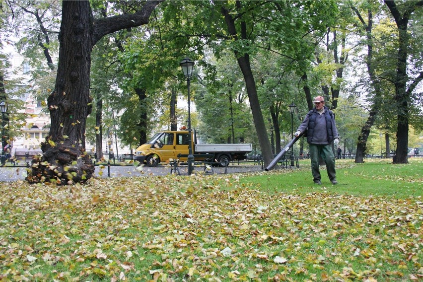 Z Krakowa znikną dmuchawy do liści z powodu spalin i hałasu?