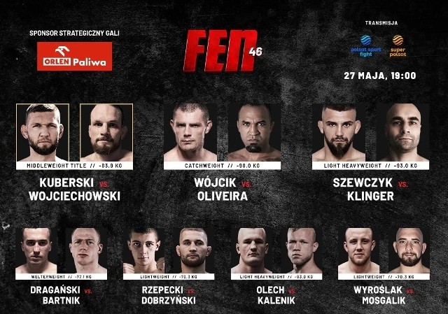 FEN 46 na żywo. Gala MMA odbędzie się 27 maja