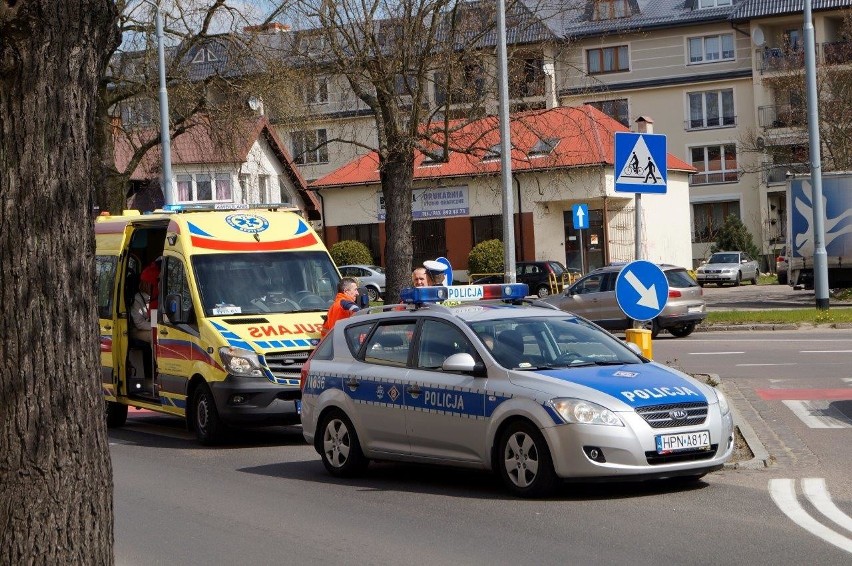 Potrącenie na pasach przy ulicy Nad Śluzami