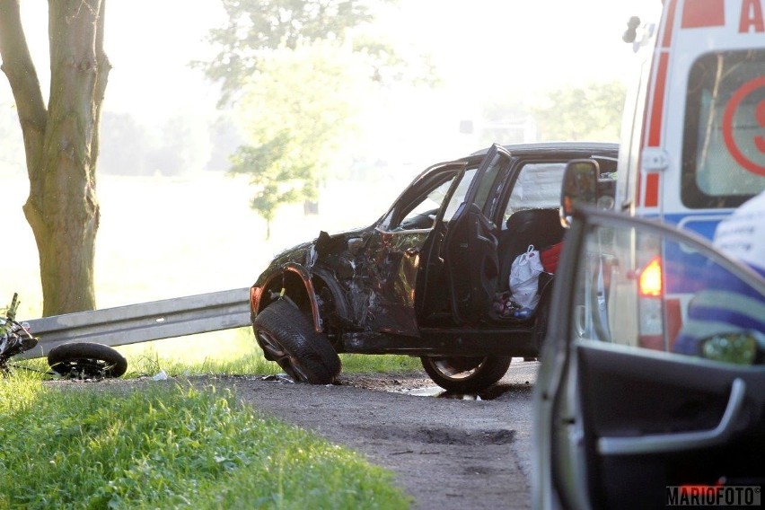 30-letni motocyklista zginął w wypadku na DK 46 pod Opolem.