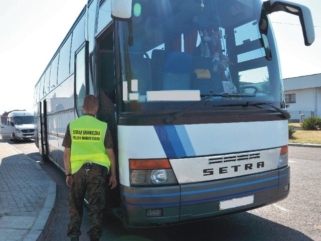 Okazało się, że ten kursowy autobus jest kradziony.