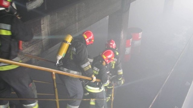 Strażacy ćwiczyli na terenie koksowni w Radlinie