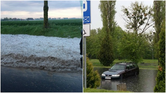 Po ulewie z gradem najbardziej ucierpiały wioski pod Żninem, wiele upraw zostało zniszczonych. Zalane też zostały ulice i parkingi w grodzie Śniadeckich.