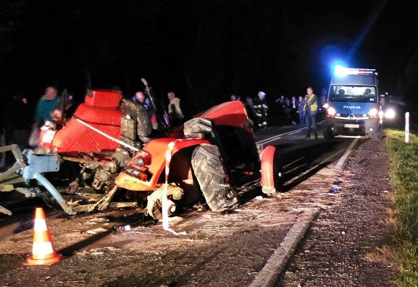 Wypadek motocyklistów na drodze Nowy Sącz-Krynica.