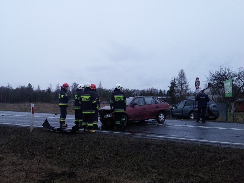 Wypadek na DK 78 w Bonowicach.