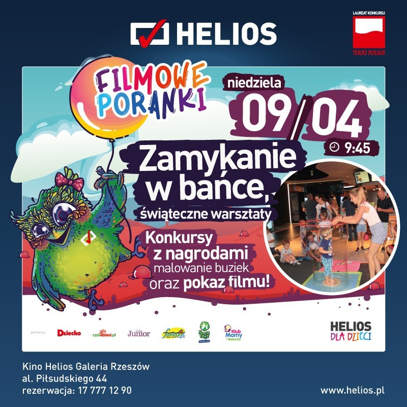 Filmowe Poranki - Helios Galeria Rzeszów