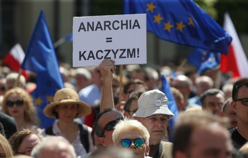 Manifestacja KOD we Wrocławiu, 07.05.2016