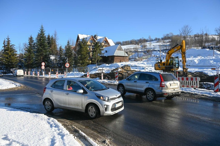 Na Spyrkówce w Zakopanem - mimo zimy - prowadzone są prace...