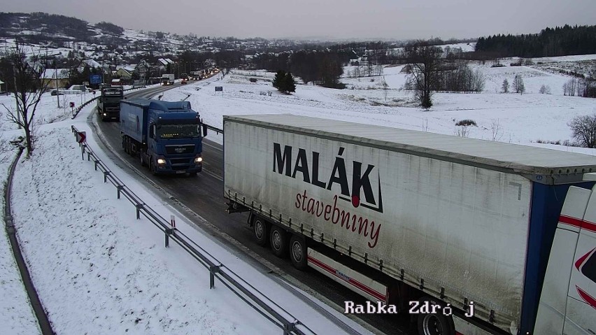 Zablokowana droga w Spytkowicach