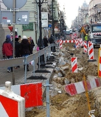 Od dziś już prawie 1500 m ul. Piotrkowskiej będzie placem...