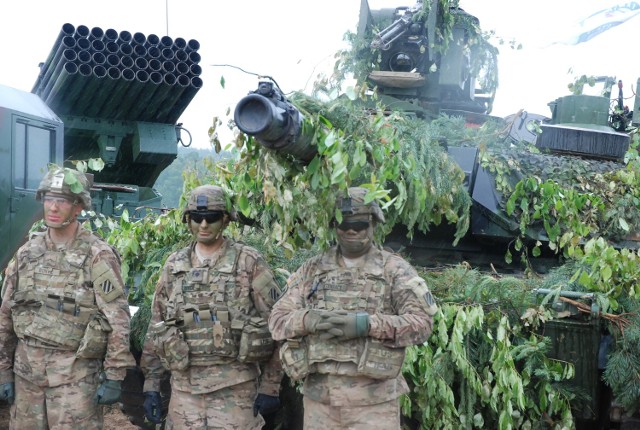 Żołnierze amerykańscy byli widoczni na poligonie drawskim podczas odbywających się w czerwcu ćwiczeń Anakonda 16