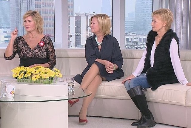 Ewa Kasprzyk, Barbara Bursztynowicz i Ewa Wencel (fot. Dzień Dobry TVN/x-news)