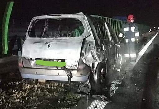 Wypadek i pożar na A4. Potężne korki na autostradzie 