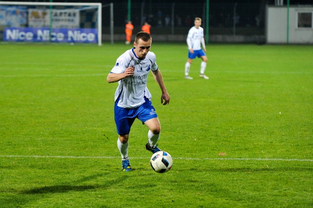 Kamil Nitkiewicz znowu zdobył gola dla MKS-u Kluczbork.